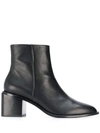 Clergerie Xenia Block Heel Ankle Boots In Black