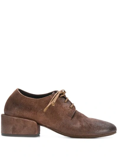 Marsèll Oversized Heel Brogue Shoes In Brown