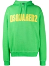 Dsquared2 Logo Print Sweatshirt In 668 Green