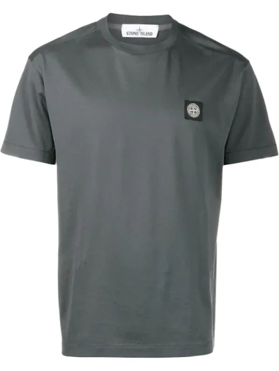 Stone Island Chest Patch T-shirt In Grey