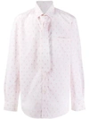 Burberry Embroidered Monogram Shirt In Pink