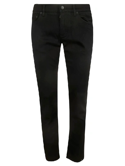 Dolce & Gabbana Slim Denim Stretch Jeans In Black
