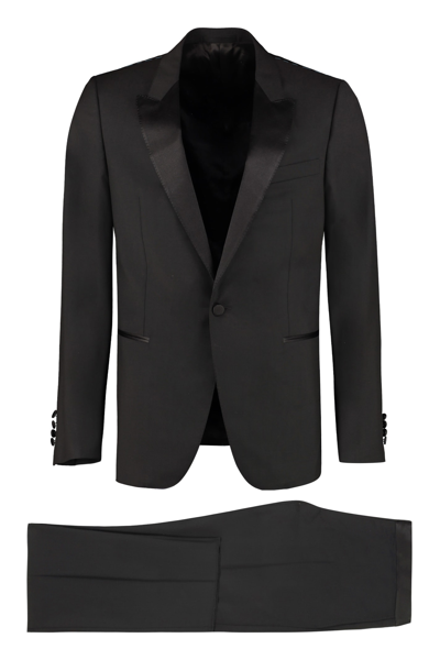Lanvin Wool And Mohair Two Piece Suit In Black