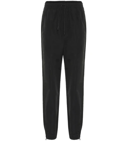 Wardrobe.nyc Zip-cuff High-rise Sweatpants In Black