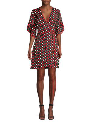 diane von furstenberg black wrap dress