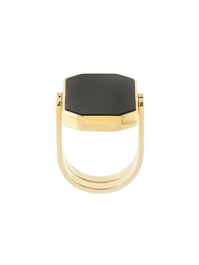 Julia Davidian Convertible Octagonal Ring In Gold