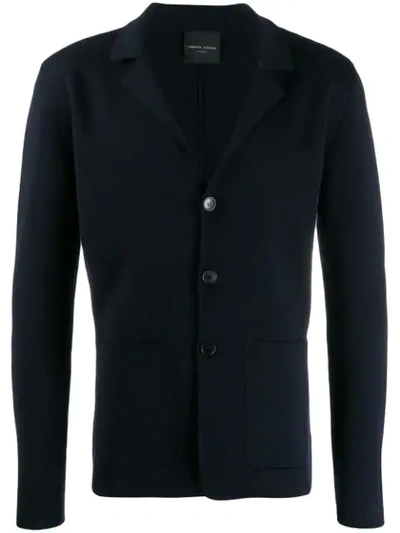 Roberto Collina Button Up Cardi-jacket In Blue