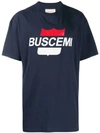 Buscemi Printed Logo T-shirt In Blue
