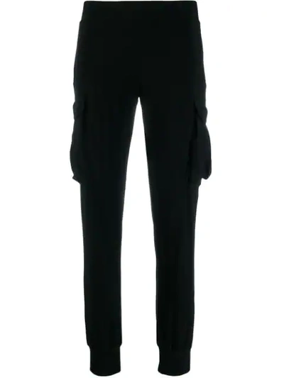 Norma Kamali Side Pocket Trousers In Black