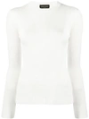 Roberto Collina Knitted Jumper In Neutrals