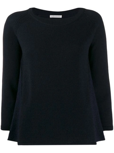 Stefano Mortari Ribbed Knit Sweater In Blue