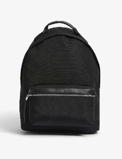 Sandro Woven Backpack In Black