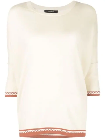 Derek Lam Two-fabric Top In White