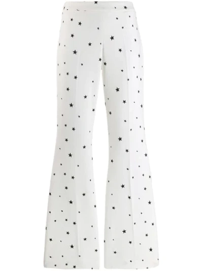 P.a.r.o.s.h Star Print Trousers In Neutrals
