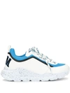Msgm Chunky Sole Sneakers In Blue