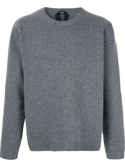 N°21 Crew Neck Sweater In Grey