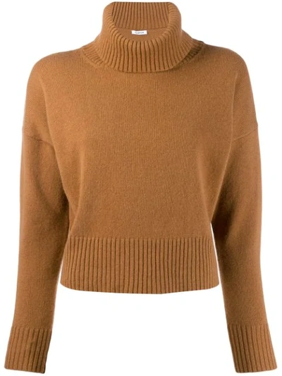 P.a.r.o.s.h Roll Neck Jumper In Brown