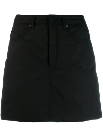 Mm6 Maison Margiela High-rise Short Skirt In Black