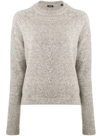 Aspesi Fine Knit Sweater In Neutrals