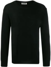 Jil Sander Relaxed Fit Knitted Sweater In Black