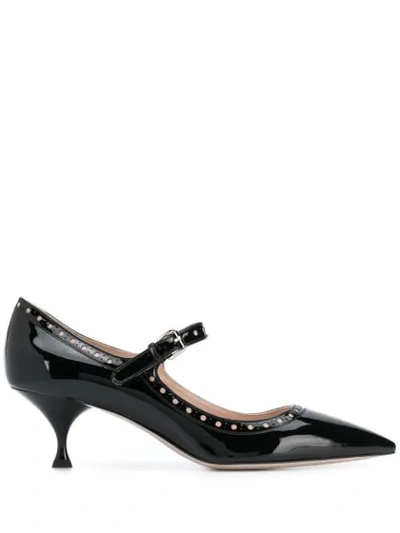 Miu Miu Mary Jane Pumps In Black