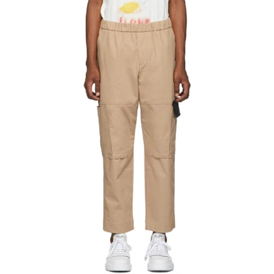 Kenzo Tapered Crop Cargo Pants In 12 Palcamel