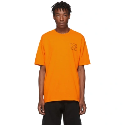 Ksubi Orange Hazard Square T-shirt
