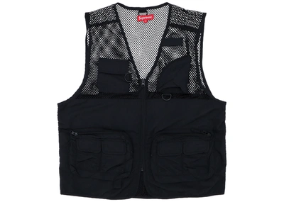 Pre-owned Supreme  Mesh Cargo Vest Black