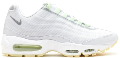 Pre-owned Nike  Air Max 95 Tape Glow In The Dark In White/geyser Grey-lab Green