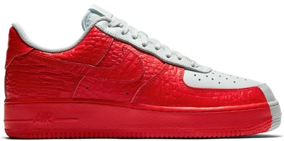 Pre-owned Nike  Air Force 1 Low Split Grey Red In Barely Grey/habanero Red