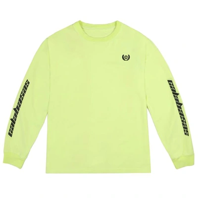 Pre-owned Adidas Originals  Yeezy Calabasas Long Sleeves Tee Frozen Yellow