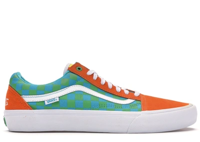 Pre-owned Vans Old Skool Golf Wang Orange In Orange/blue/green | ModeSens