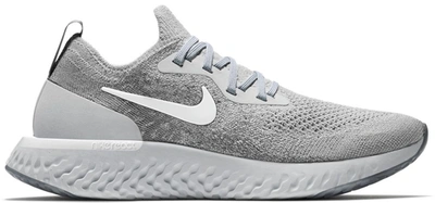 Pre-owned Nike Epic React Flyknit Wolf Grey (women's) In Wolf Grey/white-cool Grey-pure Platinum