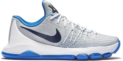 Pre-owned Nike  Kd 8 Photo Blue In White/midnight Navy-photo Blue-opti Yellow