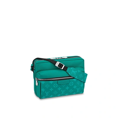 Louis Vuitton LV Outdoor Messenger green Miami Leather ref.877168