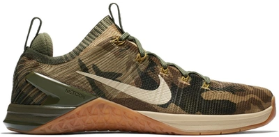 Pre-owned Nike Metcon Dsx Flyknit 2 Army Camo In Olive Canvas/neutral Olive-gum  Medium Brown | ModeSens