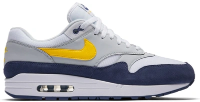 Pre-owned Nike Air Max 1 Blue Recall In White/blue Recall-pure  Platinum-tour Yellow | ModeSens