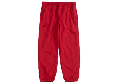 Pre-owned Supreme  Nylon Trail Pant Red