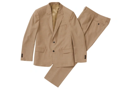 Pre-owned Supreme  Plaid Suit Tan