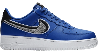 Pre-owned Nike Air Force 1 Low '07 Lv8 Chinelle Swoosh In Game Royal/wolf Grey/black