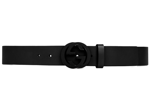 matte black gucci belt