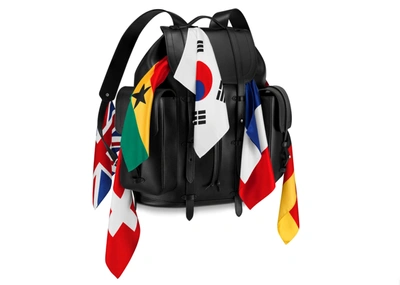 Pre-owned Louis Vuitton  Christopher Backpack Flags Gm Black Multicolor
