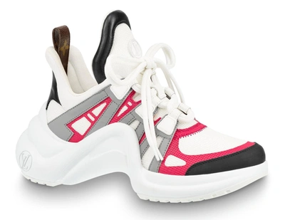 Louis Vuitton, Shoes, Louis Vuitton Archlight Sneakers Rose Clair Pink  White Size 3985