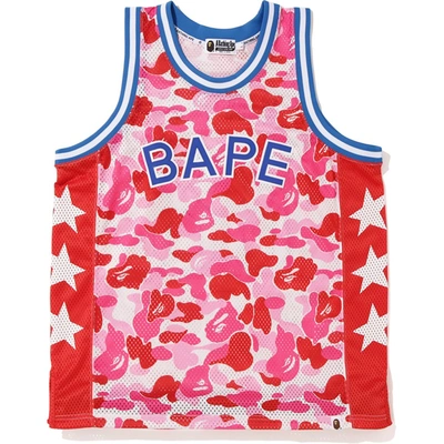 Pre-owned Bape  Abc Basketball Tank Top Pink