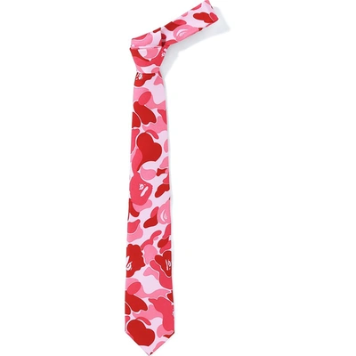 Pre-owned Bape  Abc Tie Pink