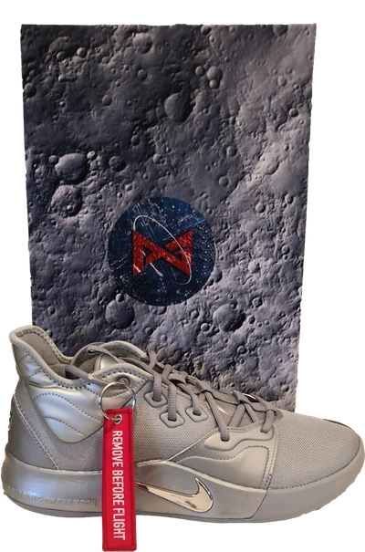 Pre-owned Nike Pg 3 Nasa 50th (special Box) In Reflect Silver/reflect Silver  | ModeSens