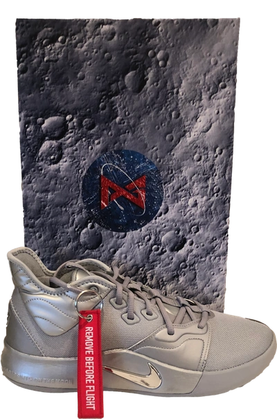 Pre-owned Nike Pg 3 Nasa 50th (special Box) In Reflect Silver/reflect  Silver | ModeSens