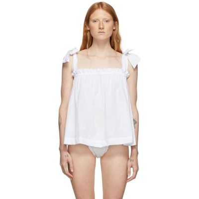Le Petit Trou Lou Nightdress With Briefs In White