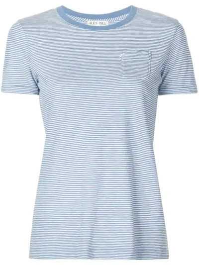Alex Mill Chest Pocket Striped T-shirt - Blue