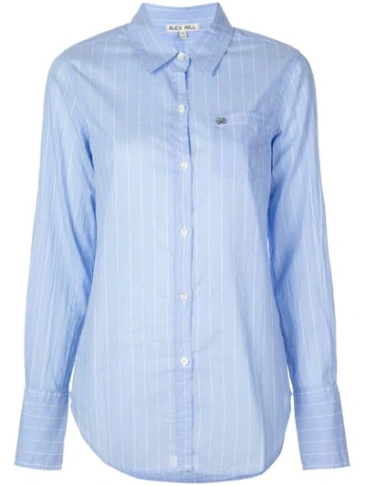 Alex Mill Slim Striped Shirt In Blue
